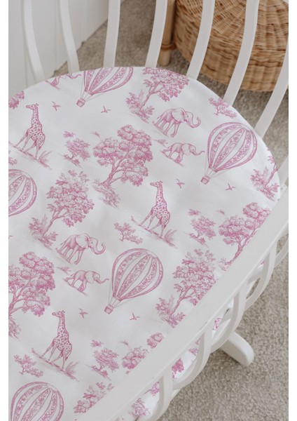 %100 Pamuklu Poplin Bebek Beşik Nevresim Seti 80X120 cm - Sevimli Kış Masalı modelleri