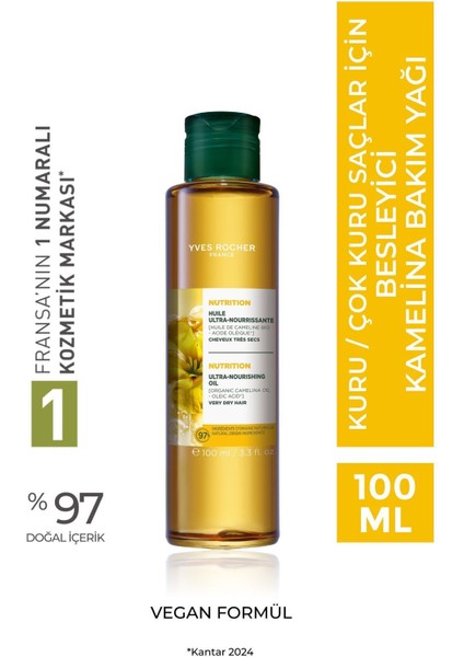 Yeni Formül Kuru, Dalgalı ve Kıvırcık Saçları Besleyici ve Nemlendirici Vegan Bakım Yağı 100ML