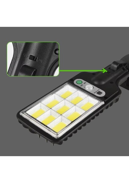 ® 3 Farklı Işık Modlu Güneş Enerjisiyle Şarj Olan Dış Mekan Uyumlu Kumandalı Solar Duvar Ledi fiyatları
