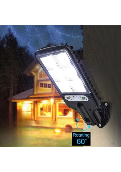 ® 3 Farklı Işık Modlu Güneş Enerjisiyle Şarj Olan Dış Mekan Uyumlu Kumandalı Solar Duvar Ledi modelleri
