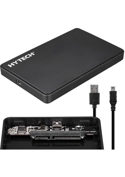HY-HDC21 2.5" USB 2.0 Sata Harici Hard Disk Kutusu Siyah