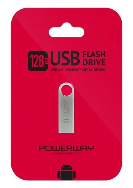 Powerway PW-128 128 GB USB 2.0 Flash Bellek