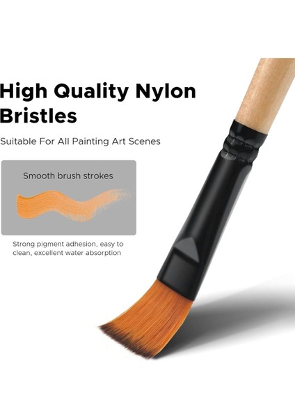 Siyah Çantalı 32 Adet Fırçada Oluşan Sanat Seti Guaj Akrilik Yağlı Boya Sulu Boya fırsatları