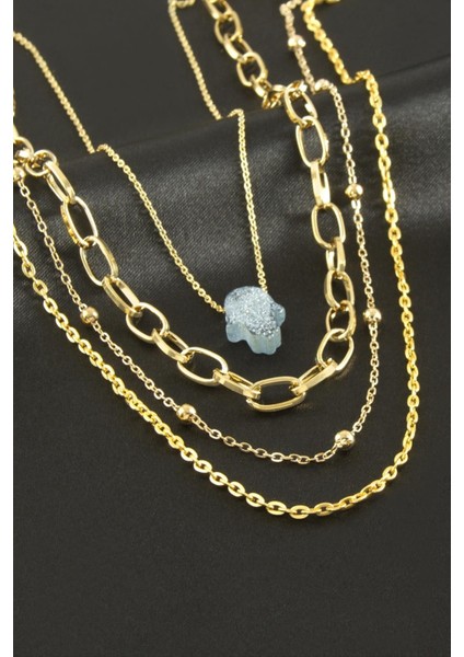 Ftm Ana Eli Dörtlü Kolye