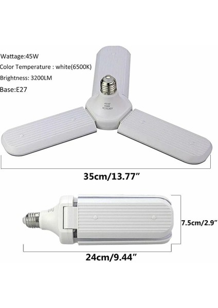 Sunlife Beyaz Işık 3 Pervaneli 45 Watt Tasarruflu (5148) fiyatları