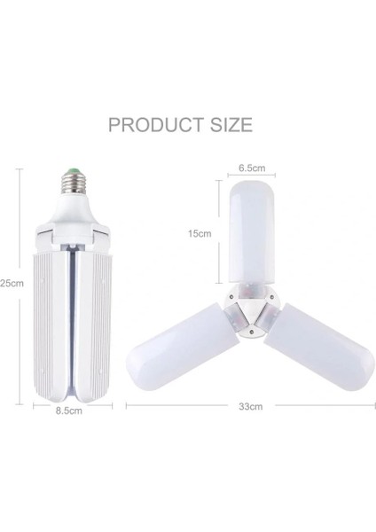 Sunlife Beyaz Işık 3 Pervaneli 45 Watt Tasarruflu (5148) fırsatları
