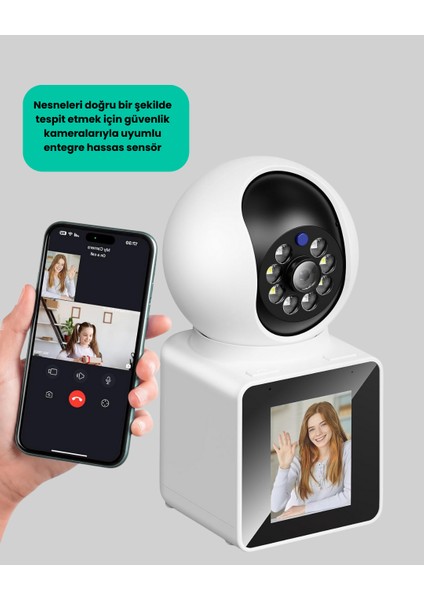 Wifi Iç Mekan Kamera 2k Gece Görüşlü Çift Yönlü Görüntü Konuşma Destekli indirimleri