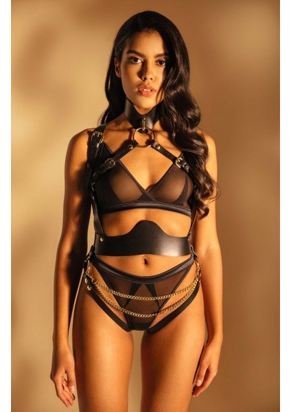 Zincirli Fantezi Deri Harness Kostüm 401 fiyatları