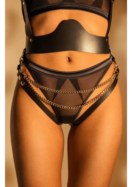 Zincirli Fantezi Deri Harness Kostüm 401 modelleri