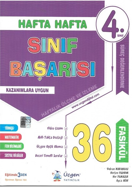 4.sınıf 2025 Hafta Hafta Sınıf Başarısı 36 Hafta + Paket Deneme 7 Li + Doğada Matematik Hediyeli fiyatları