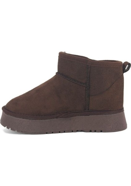 Çocuk Kız Bebek Kahve Ultra Mini Süet Bot Içi Kürklü Kışlık Taban Ug Bot modelleri