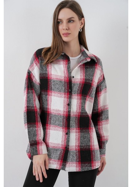 Ekose Desen Oversize Oduncu Gömlek 3854 Kiremit fırsatları