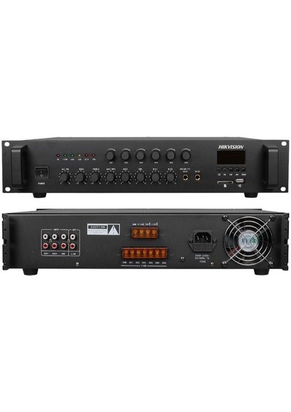 DS-QAE0A240G1-VB6 240W 6 Bölgeli Zone Analog Amfi Amplifikatör Usb/bluetooth/aux/sd Kart/mik/rca