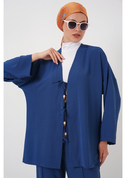 Ayrobin Kimono Pantolon Ikili Takım 6739 - Indigo fiyatları