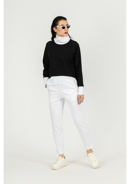 Boğazlı Kısa Sweat