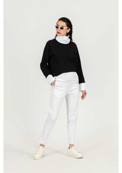 Boğazlı Kısa Sweat