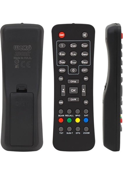 Mersat Exclusive - Globex - Fobem - Amstrad Ttx - Newline Scart Uydu Alıcısı Kumandası