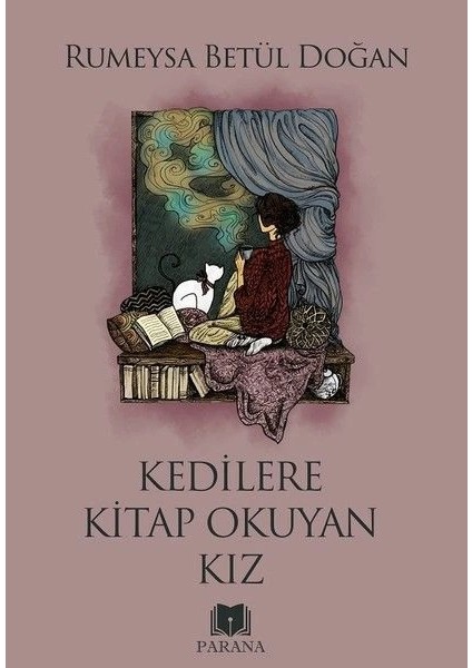 Kedilere Kitap Okuyan Kız