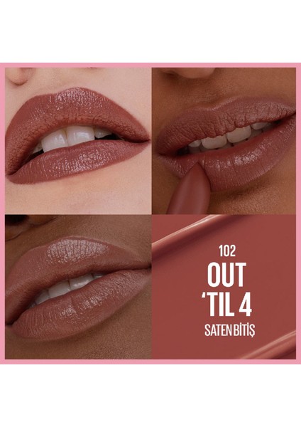 Serum Etkili Hyalüronik Asit ve Besleyici Yağ Içeren Ruj - 102 Out 'til 4 modelleri