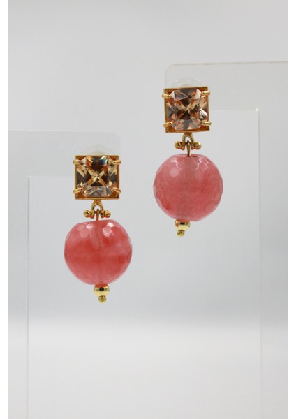 Akik Zirkon Taşlı Küpe fiyatları