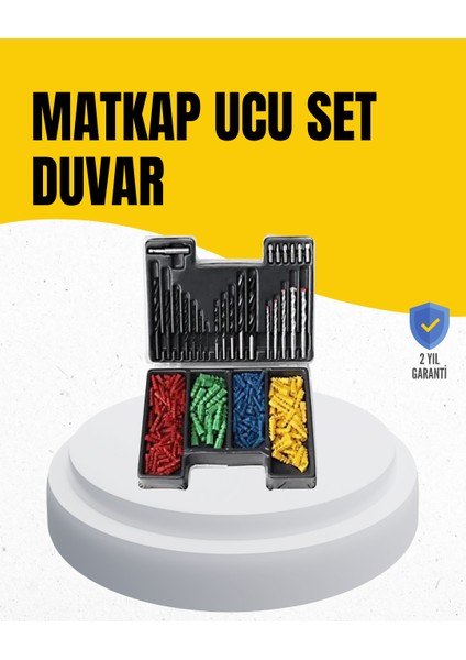 Delme Uç Seti 24 Parça Kutulu Matkap Ucu Ahşap Metal Beton Için