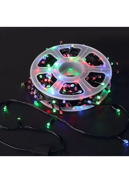Renkli Vip Profesyonel 25 Metre Renkli LED Işık 220V Fişli Renkli (5148) fırsatları