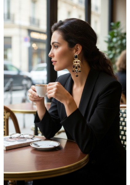 Taşlı ve Sallantılı Şık Barok Küpe fiyatları