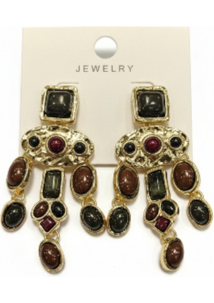 Taşlı ve Sallantılı Şık Barok Küpe fırsatları