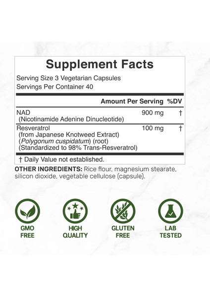 Nad+ Resveratrol 1,000 Mg 120 Veg. Kapsül fiyatları