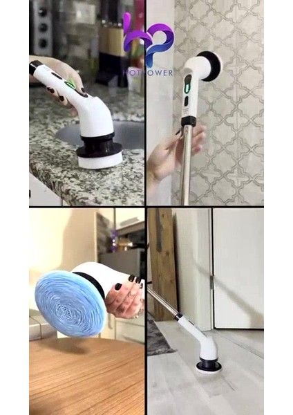 Elektrikli Temizleme Aleti 9 Farklı Başlık + Yedek Başlık - Halı, Koltuk Yıkama fırsatları