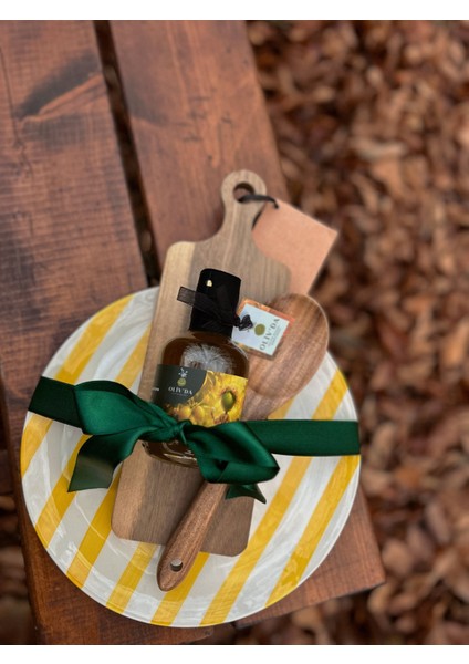 Limon Çeşnili Ahşap Seramik Set