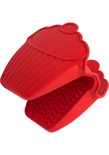 Silikon Fırın Eldiveni Kırmızı
