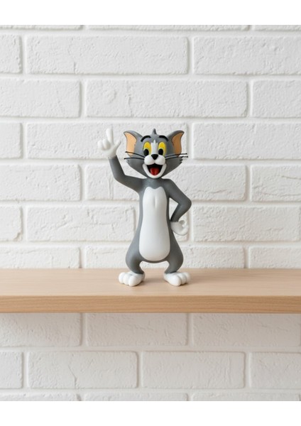 22 cm Tom Figürü Çizgi Karakter Biblo Koleksiyonluk Dekoratif Obje