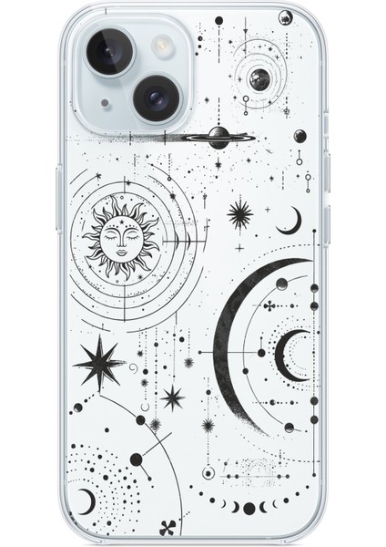 Iphone 13-Iphone 14 Uyumlu Desenli Şeffaf Silikon Kılıf AST16 indirimleri