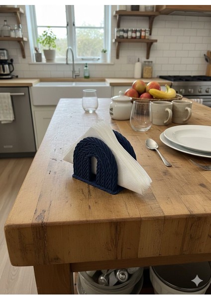 Masa Üstü Örgü Desenli Peçetelik -Esbodesign- modelleri