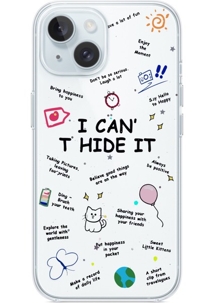 Iphone 13-Iphone 14 Uyumlu Desenli Şeffaf Silikon Kılıf CAT11 modelleri