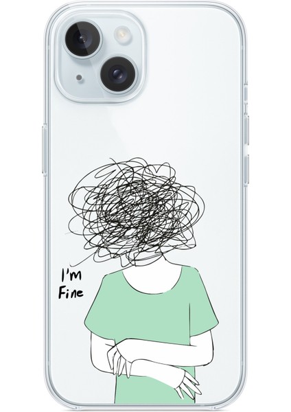 Iphone 13-Iphone 14 Uyumlu Desenli Şeffaf Silikon Kılıf Fıne indirimleri