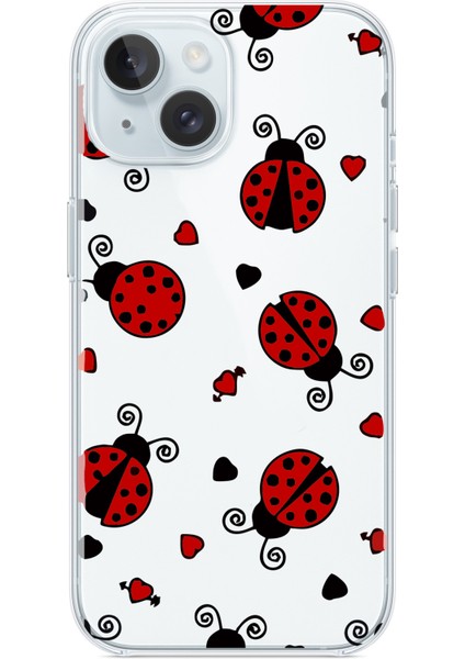 Iphone 13-Iphone 14 Uyumlu Desenli Şeffaf Silikon Kılıf Uğur indirimleri