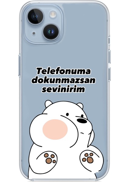 Iphone 13-Iphone 14 Uyumlu Desenli Şeffaf Silikon Kılıf Teldokunma modelleri