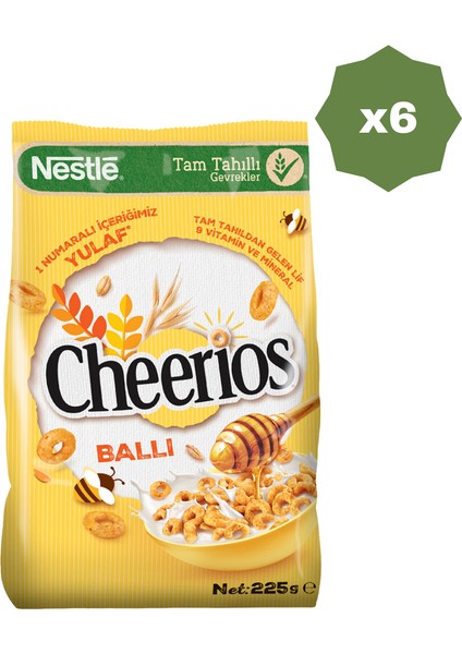Cheerios Mısır Gevreği 225 gr - (6 Adet)