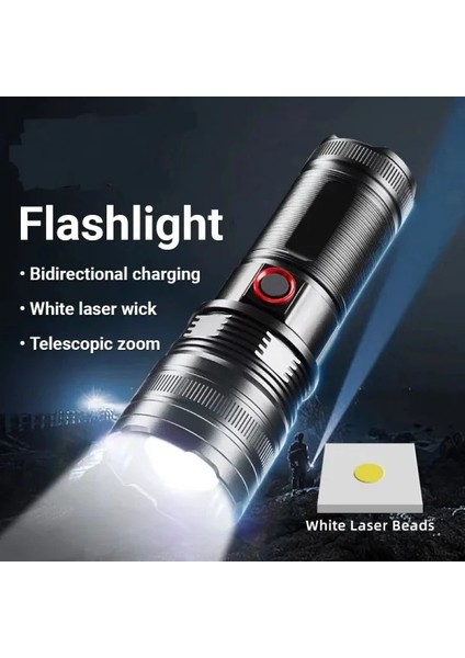 Taktik LED El Feneri 2000M, Güçlü Uzun Menzilli LED El Feneri XA-B702 (5148)