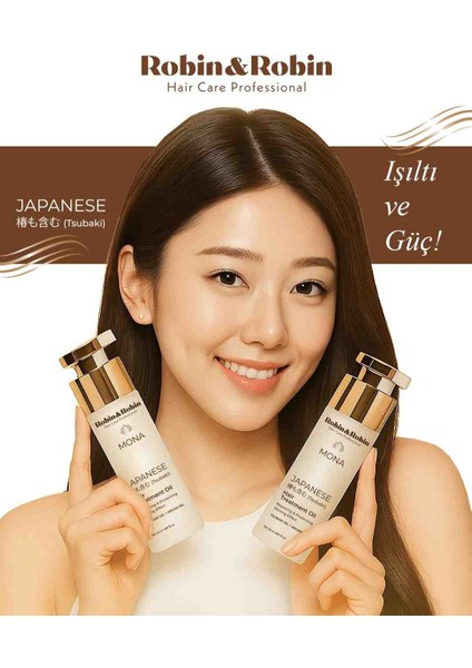 Mona Tsubaki ve Argan Içeren Saç Bakım Yağı