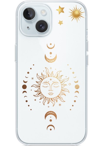 Iphone 13-Iphone 14 Uyumlu Desenli Şeffaf Silikon Kılıf AST20