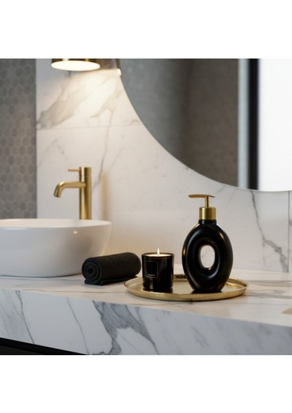 Sıvı Sabunluk Banyo Mutfak Şık Görünüm Siyah Beyaz modelleri