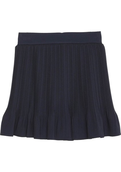 Pile Detaylı Lacivert Kadın Etek 41573 fiyatları