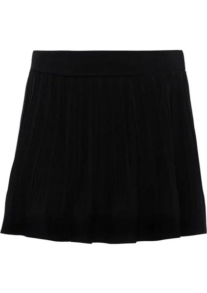 Pile Detaylı Siyah Kadın Etek 41573 fiyatları