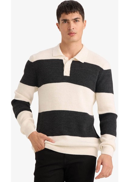 26K801100234 Ekru Erkek Kazak D3590AX/ER139 modelleri