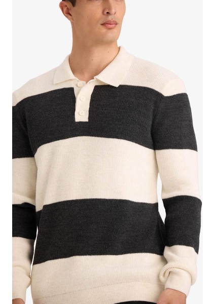 26K801100234 Ekru Erkek Kazak D3590AX/ER139 fırsatları