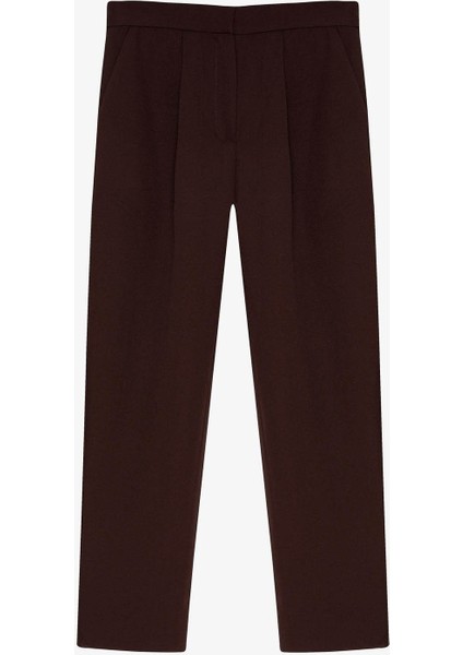 Beli Lastikli Koyu Kahve Kadın Pantolon 71154 modelleri