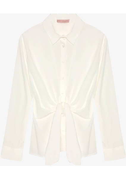 Önü Bağlama Detaylı Ekru Kadın Gömlek GML00940 fiyatları